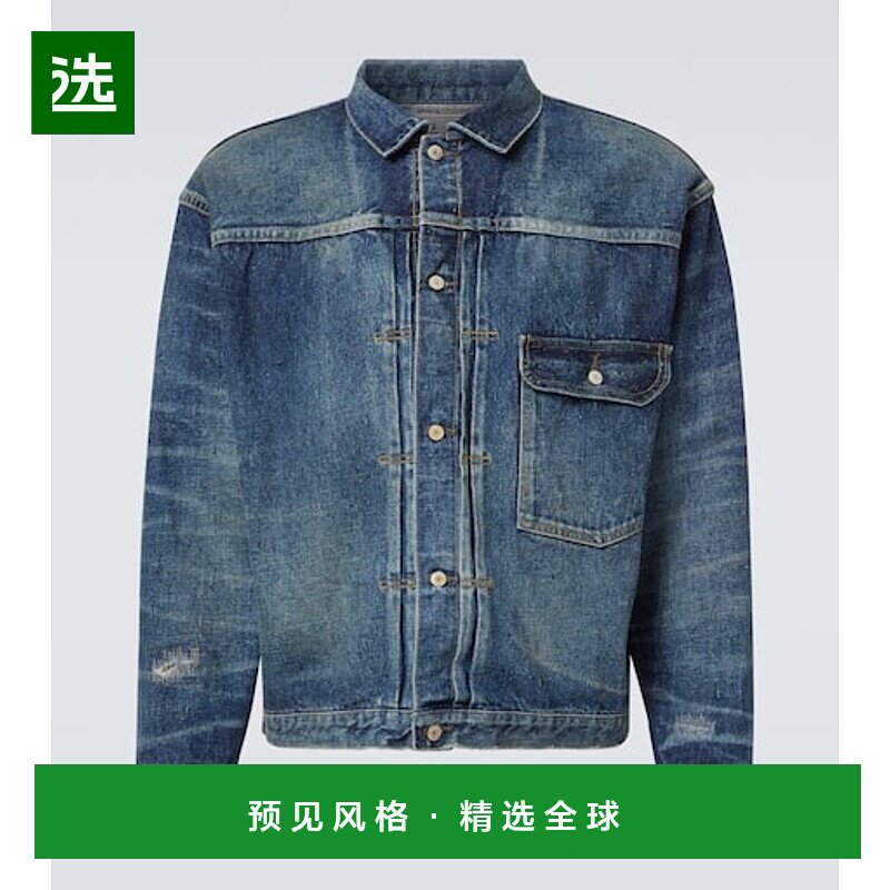 香港直邮Junya Watanabe 渡边淳弥 男士 x New Manual 牛仔布夹克