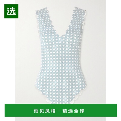 1h可退 香港直邮MARYSIA 女士 Charleston 可反穿齿纹绉条纹泳衣