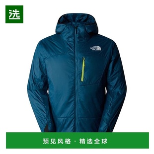 欧洲直邮THE NORTH FACE北面 男士蓝绿色尼龙羽绒服外套