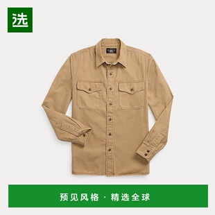 欧洲直邮RalphLauren拉夫劳伦 RRL军官斜纹工作服衬衫