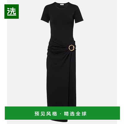 1h可退 香港直邮Simkhai 女士 Soren 针织中长连衣裙 black黑色