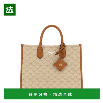 1h可退 香港直邮MCM 女士 HIMMEL 印花帆布中号购物包 MWTESAC02I