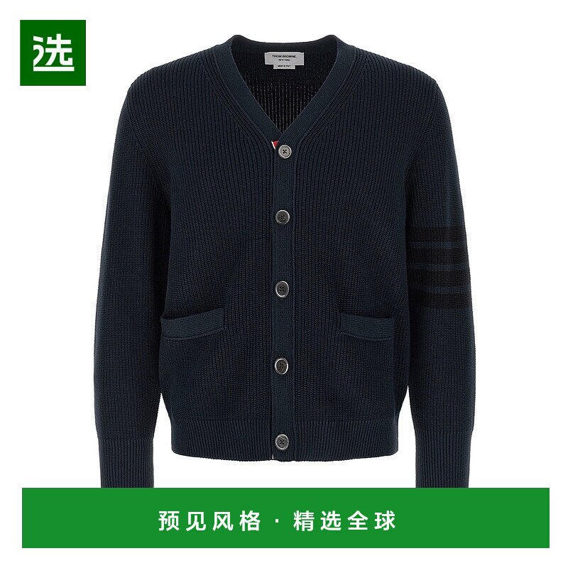 1h可退 香港直邮Thom Browne 长袖V领开衫 MKC635AY3065