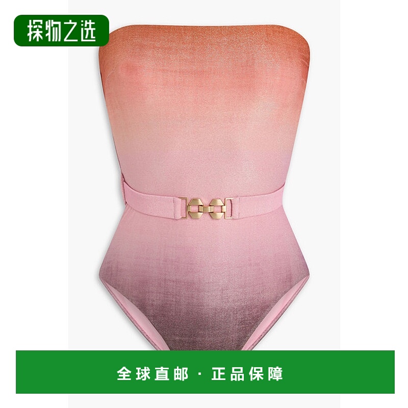 1h可退 香港直邮ZIMMERMANN 女士 渐变色抹胸泳衣 1203WSS245ONEP