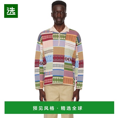 1h可退 香港直邮Bode 男士 多色 Sampler Polo 衫 MRS24KT007