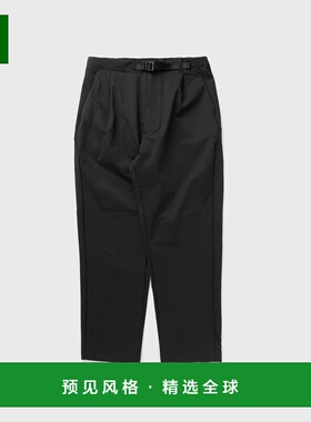 1h可退 香港直邮GOLDWIN 男士 ONE GL75177 褶裥锥形弹力黑色长裤