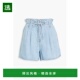 香港直邮Frame Denim 女士 1h可退 褶裥牛仔短裤 WE24DSTC05CALA