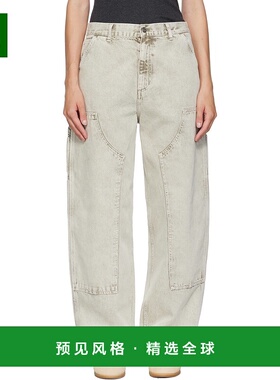 香港直邮CARHARTT WIP 女士 灰色 Brandon Double Knee 牛仔裤 I0