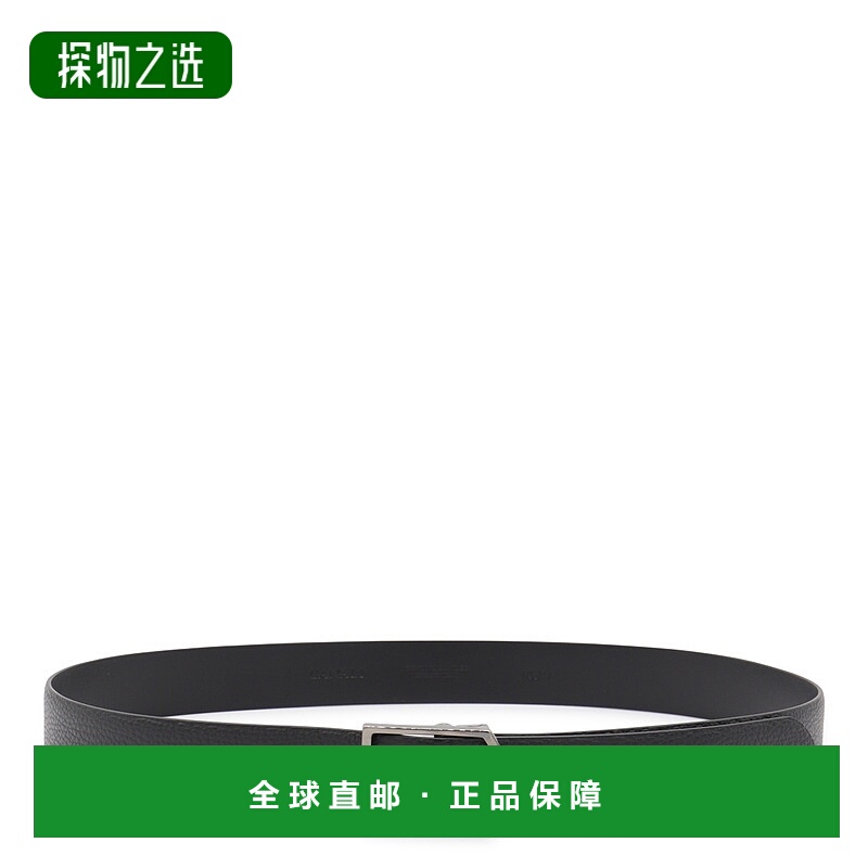 香港直邮Canali 康钠丽 男士 黑色皮带腰带 50CKA00461110