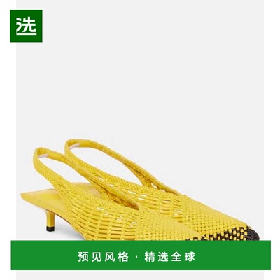 1h可退 香港直邮Jacquemus 女士 Cubisto Banane 35 皮质露跟浅口