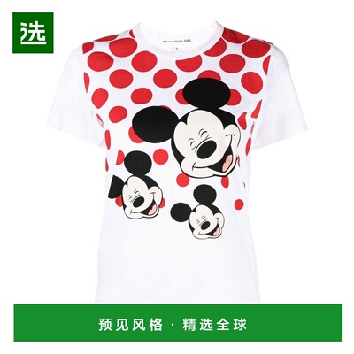 1h可退 香港直邮comme des garcons 川久保玲 女士 印花棉质 T 恤