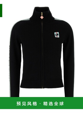 香港直邮CASABLANCA 女士夹克 WPF25KW102101 AW2025 黑色 高领长