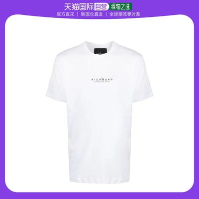 韩国直邮JOHN RICHMOND23FW短袖T恤男RMA23195TSOFF WHITE