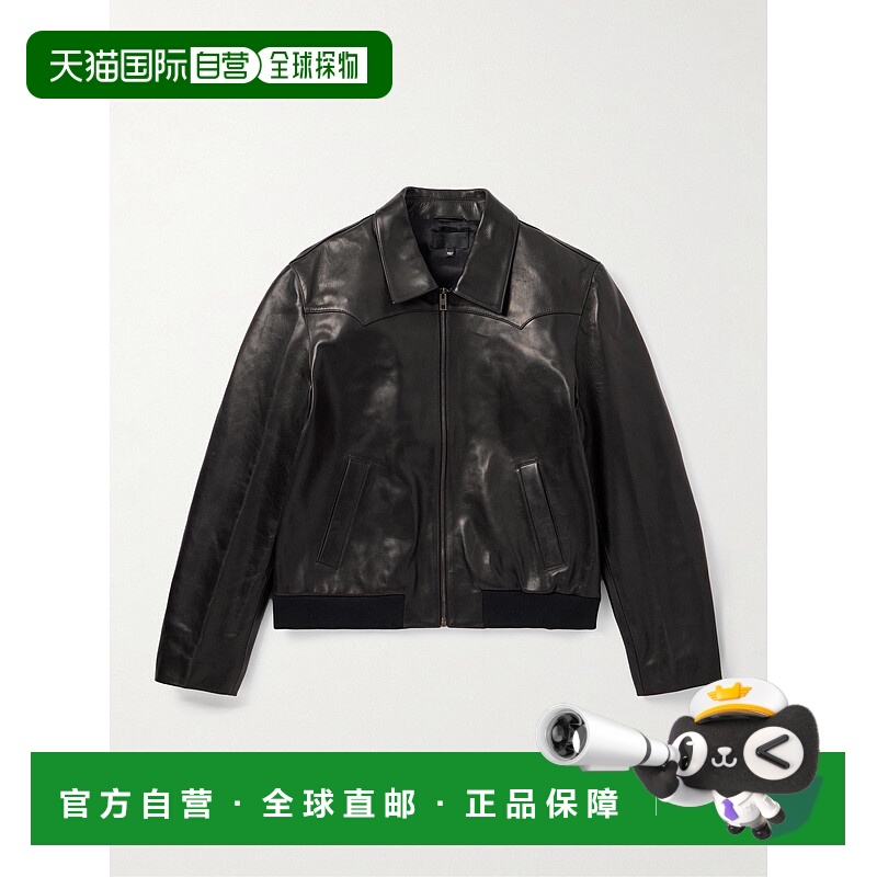1h可退 香港直邮NILI LOTAN 男士 Hammond 皮革夹克 22088L167BLK