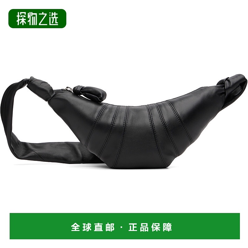 香港直邮Lemaire 女士 黑色小号 Croissant 单肩包 BG0003LL095