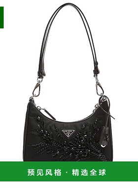 香港直邮Prada 普拉达 女士 RE-NYLON RE-EDITION 黑色肩包 1BC20