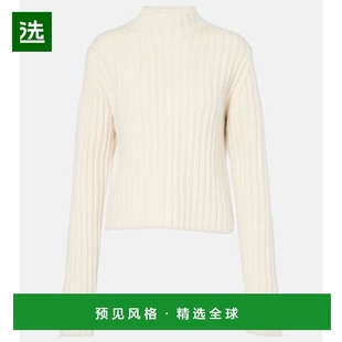 1h可退 香港直邮TOTÊME 女士 小号短款羊毛羊绒毛衣 white白色 舒