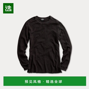 欧洲直邮RALPH LAUREN拉夫劳伦 RRL华夫格针织圆领毛衣
