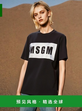 香港直邮MSGM 圆领 T 恤 3441MDM520G237002