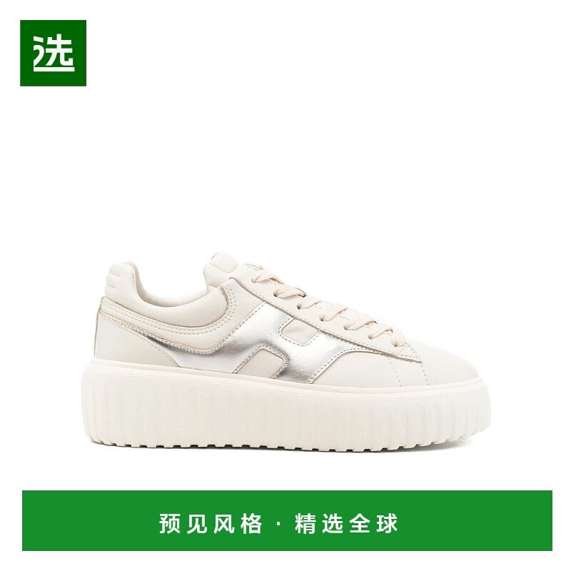 1h可退 香港直邮Hogan H 条纹厚底运动鞋 HXW6450FE91NCS