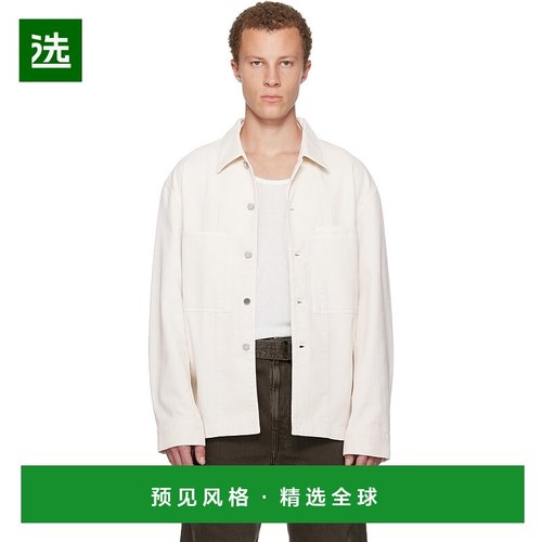 香港直邮Lemaire 男士 灰白色 Workwear 牛仔夹克 OV1024LD1066