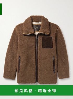 Loro Piana 诺悠翩雅 男士 Tavan 山羊皮边羊绒真丝混纺