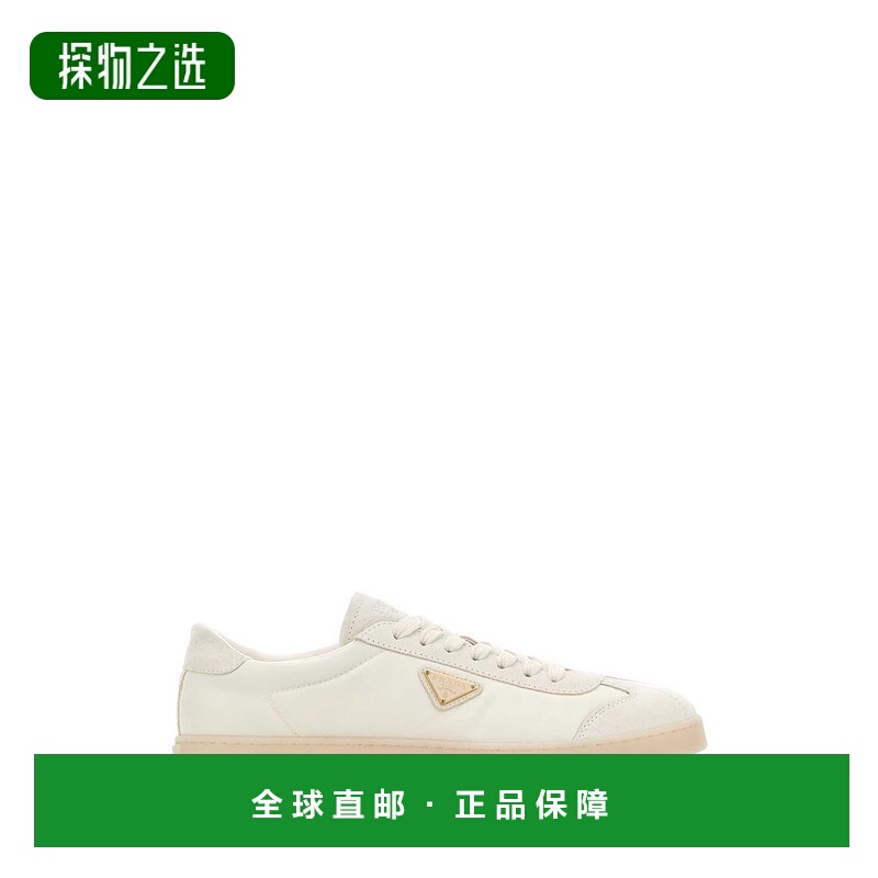香港直邮Prada 普拉达 男士 標誌牌繫帶運動鞋 2EE454FG000D7C
