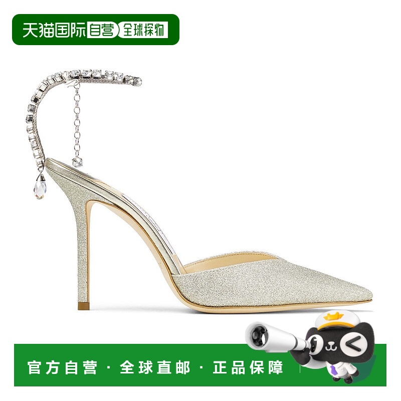 1h可退 香港直邮Jimmy Choo 周仰杰 女士 Saeda 100 高跟鞋 UY8G2