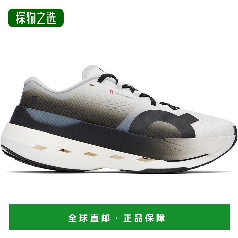 香港直邮On 男士 白色 & 黑色 Cloudboom Max 运动鞋 3MF30310462