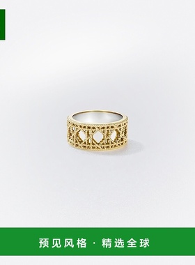 1h可退 欧洲直邮Dior 迪奥 女士黄色黄金戒指新款