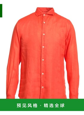 1h可退 香港直邮Mc2 Saint Barth 男士 纯色衬衫 orange橙色 舒适