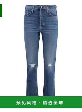 香港直邮MOTHER 女士牛仔裤 1684624AGTR SS2023 蓝色 破洞牛仔长