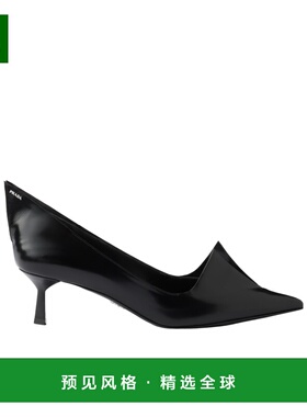 香港直邮Prada 拉绒皮革高跟鞋 1I978N055FD055单鞋