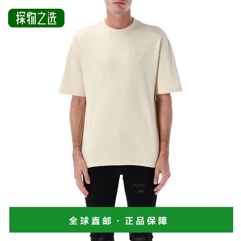 香港直邮AMIRI 男士 宽松款T恤 AMJYTE1061 grey灰色 舒适时尚