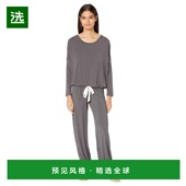 美国直邮 长袖 eberjey 1h可退 女士 睡衣套装 超柔软莫代尔修身
