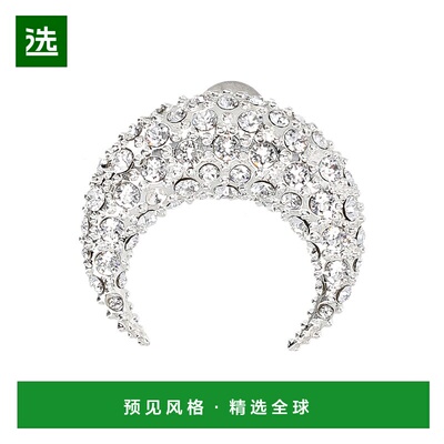 1h可退 香港直邮Marine Serre 女士 水钻细节月亮耳环 UJW072ARME