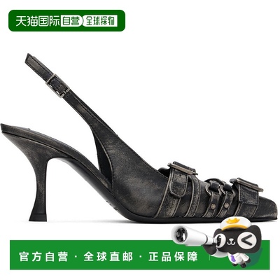 香港直邮Acne Studios 艾克妮 女士 黑色后系带高跟鞋 AD0775