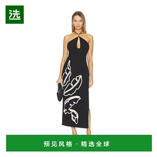 1h可退 香港直邮Seven Wonders 女士 Brontie 锁孔挂脖中长连衣裙