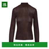 香港直邮SELF AW2025 PF25116TBRBROWN PORTRAIT 女士针织衫