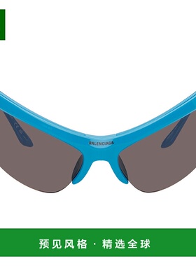 1h可退 香港直邮Balenciaga 巴黎世家 男士 蓝色 Wire Cat 太阳镜