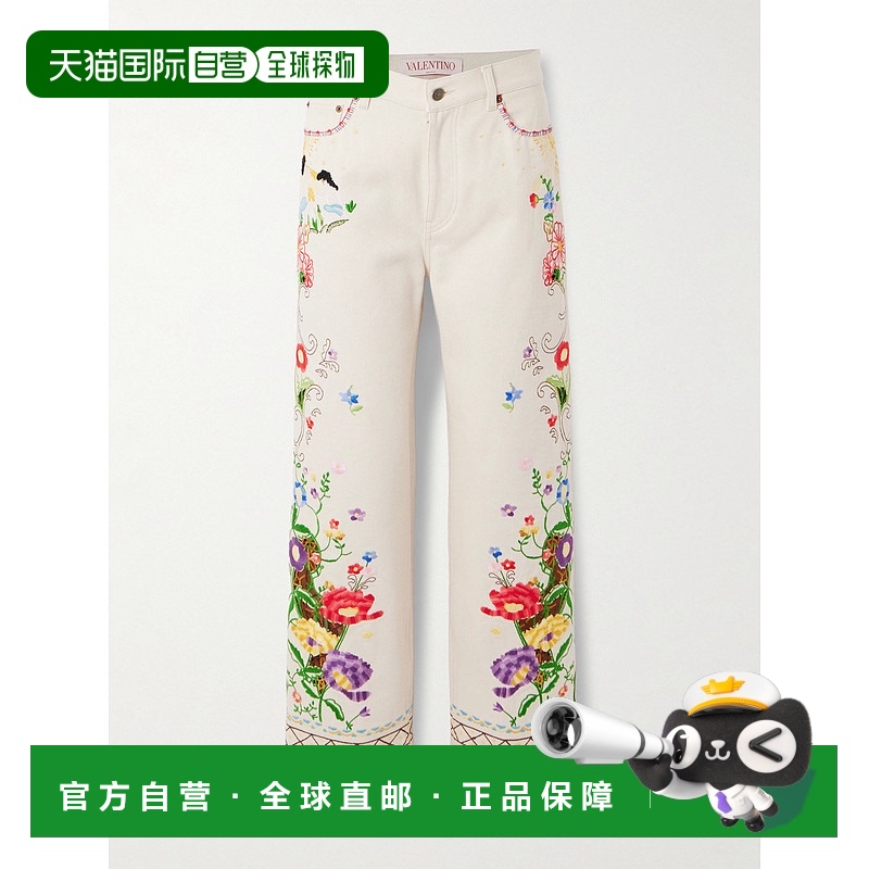 1h可退 香港直邮Valentino 华伦天奴 女士 牛仔长裤 6B3DD19A912