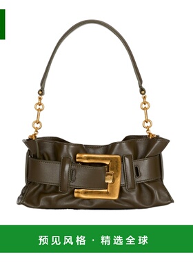 香港直邮BALMAIN 女士斜挎包 GN1AE994LSAX7DT SS2026 绿色 迷你