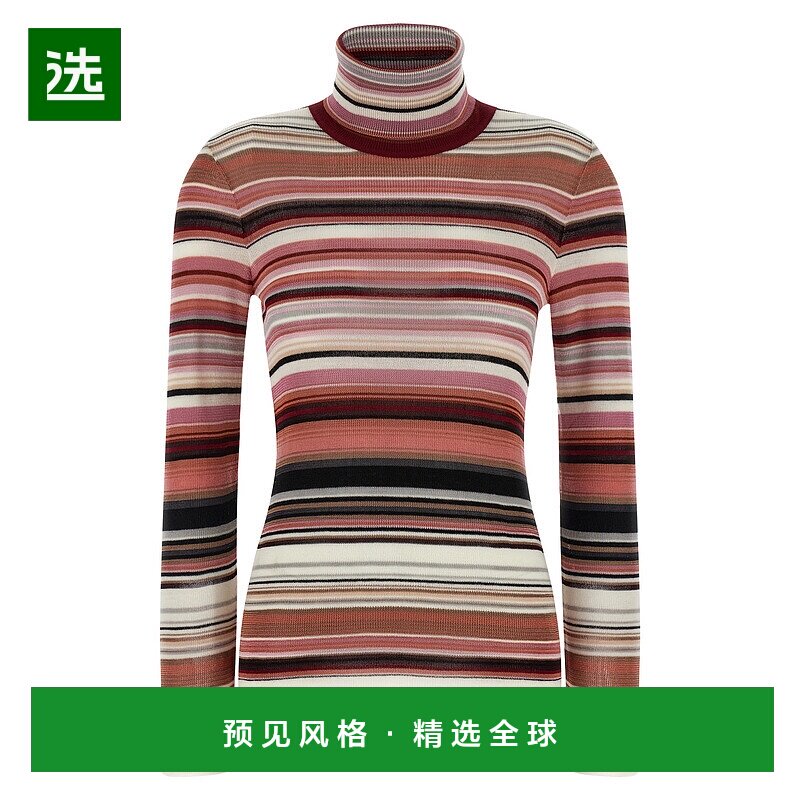 1h可退 香港直邮MISSONI 米索尼 女士 条纹高领毛衣 DS25WN2RBK01