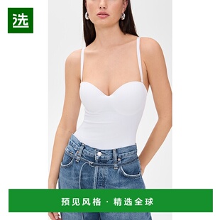 1h可退 香港直邮Wolford 女士 Thong 塑形细带连体衣 white白色