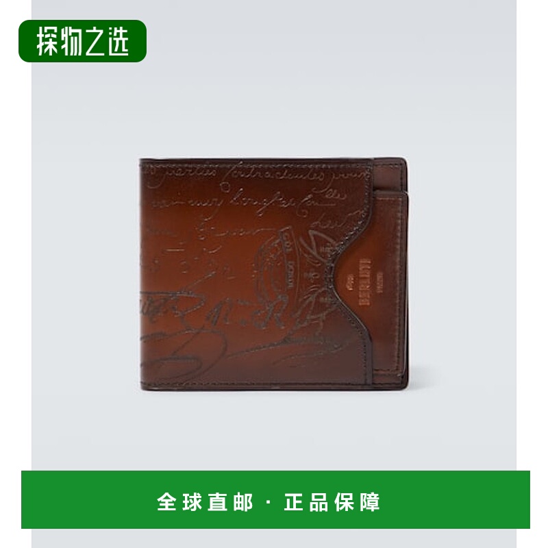 1h可退 香港直邮Berluti 伯尔鲁帝 男士 Makore Scritto 2合1皮革