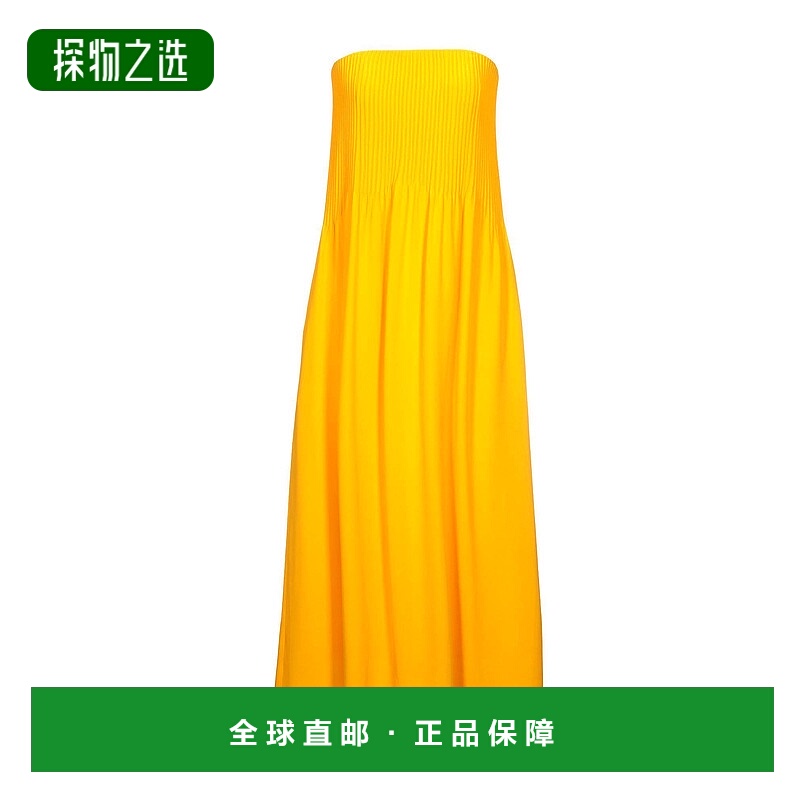 香港直邮Nina Ricci 莲娜丽姿 女士 中长连衣裙 yellow黄色 舒适