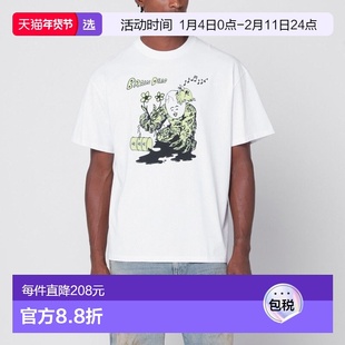 1h可退 香港直邮Brain Dead 男士 NUCLEAR EVOLUTION 白色T恤 BDS