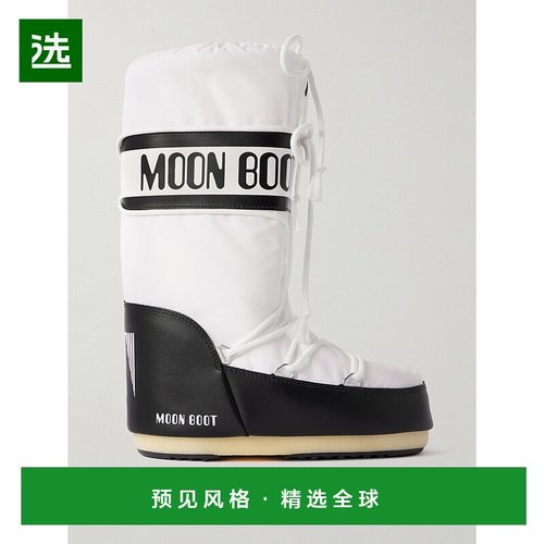 香港直邮moon boot 月亮靴 女士 Icon shell 仿皮雪地靴 80D14004
