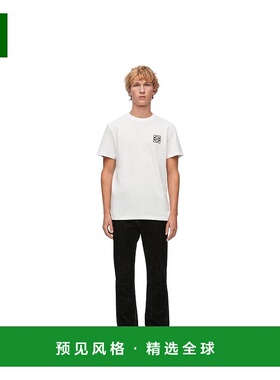 1h可退 欧洲直邮Loewe罗意威Anagram系列男士T恤白色宽松H526Y22J