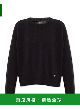 1h可退 香港直邮Versace 范思哲 女士 针织短宽羊毛套头衫 101725
